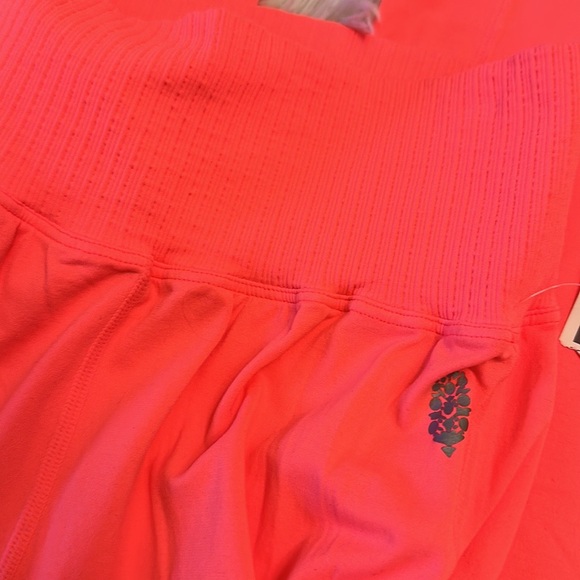 NEW Free People Movement Good Karma Orange Flare Pull on leggings women sz XS/S - Picture 7 of 9